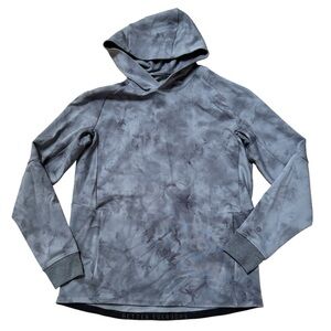Lululemon Men Textured Tech Hoodie Diamond Dye Rhino Grey Anchor Size Medium